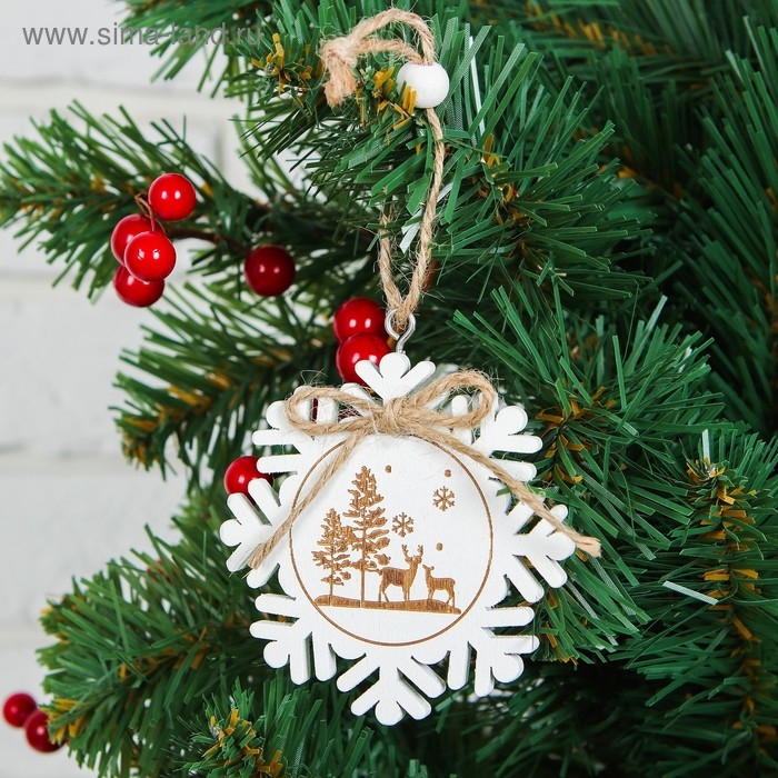 Подвеска &laquo;Новогодний снег&raquo;