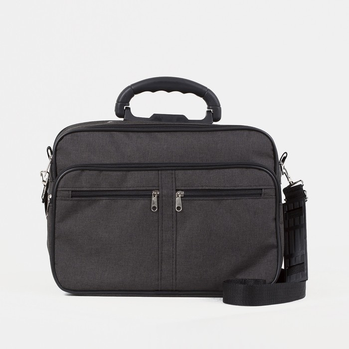 Сумка мужская «ЗФТС», цвет чёрный Сумка мужская «ЗФТС», цвет чёрный