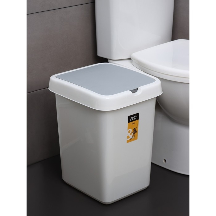 Контейнер для мусора Svip «Квадра», 25 л, цвет МИКС Контейнер для мусора Svip «Квадра», 25 л, цвет МИКС