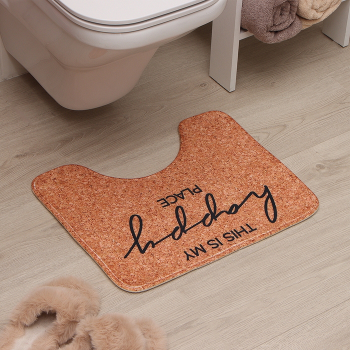 Коврик для ванной Этель Коврик для ванной Этель "Home", 50х40 см, велюр