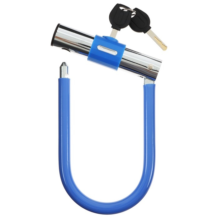 Замок для велосипеда Dream Bike, U-образный, 130x195 мм, цвет синий Замок для велосипеда Dream Bike, U-образный, 130x195 мм, цвет синий
