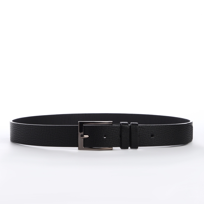 Ремень мужской, ширина 3,5 см, винт, пряжка металл, цвет чёрный Ремень мужской, ширина 3,5 см, винт, пряжка металл, цвет чёрный