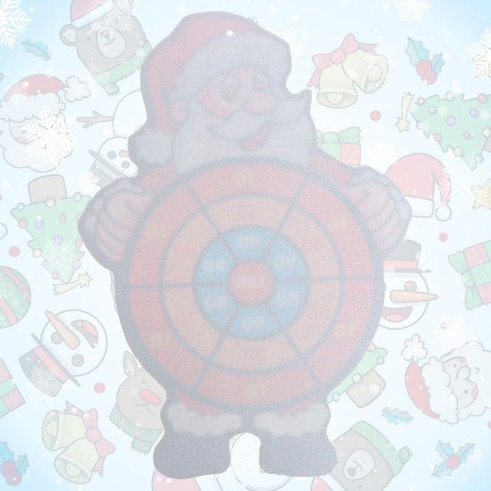 Дартс «Дед мороз», 3 шарика на липучках, крючок Дартс «Дед мороз», 3 шарика на липучках, крючок