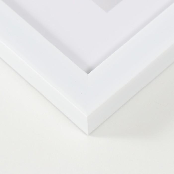 Фоторамка пластик "МИРАМ" 13х18 см, 641861 белый (пластиковый экран)