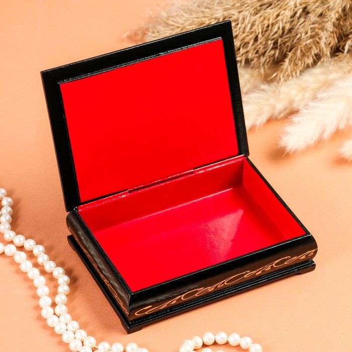 Шкатулка «Орхидеи с розами», 10×14 см, лаковая миниатюра Шкатулка «Орхидеи с розами», 10×14 см, лаковая миниатюра