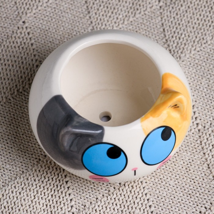 Горшок Горшок "Котенок" 9х6см, МИКС