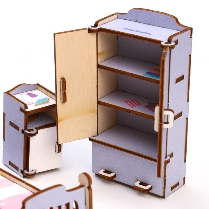 Кукольная мебель «Спальня» Кукольная мебель «Спальня»