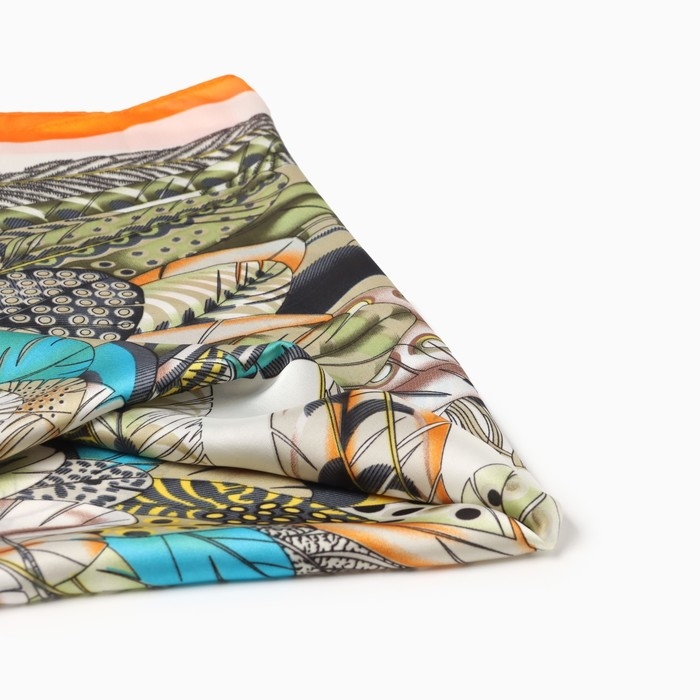 Платок женский MINAKU р-р 70*70 см, цв. оранжевый Платок женский MINAKU р-р 70*70 см, цв. оранжевый