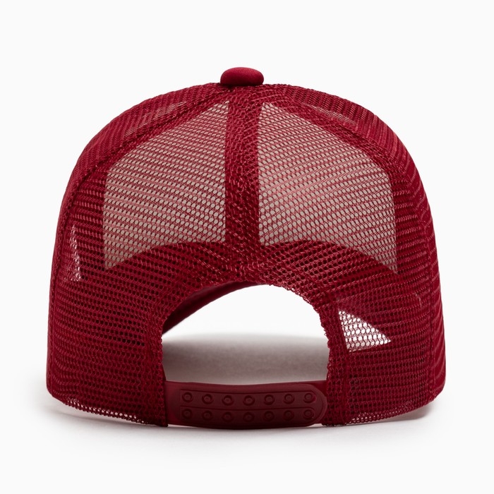 Бейсболка женская с сеткой MINAKU, цвет бордовый, размер 56-58 Бейсболка женская с сеткой MINAKU, цвет бордовый, размер 56-58