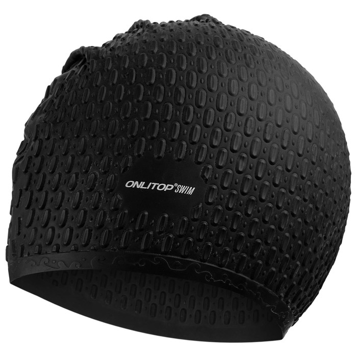 Шапочка для бассейна взрослая ONLYTOP Swim, силиконовая, обхват 54-60 см, цвета МИКС Шапочка для бассейна взрослая ONLYTOP Swim, силиконовая, обхват 54-60 см, цвета МИКС