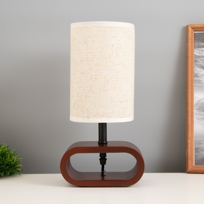 Лампа настольная Лампа настольная "Лилит" 1х40Вт Е27 орех красный 11,5х20х30см