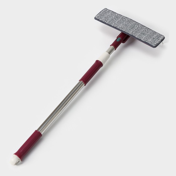 Щётка для окон Доляна, стальная телескопическая ручка 73(114) см, насадка из микрофибры 27×8 см, цвет МИКС Щётка для окон Доляна, стальная телескопическая ручка 73(114) см, насадка из микрофибры 27×8 см, цвет МИКС