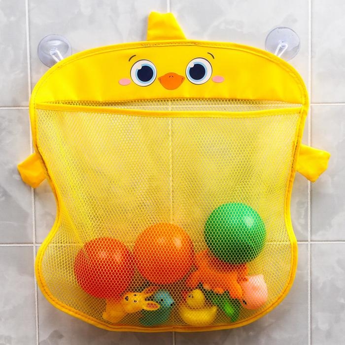 Сетка для хранения игрушек на присосках «Утёнок» Сетка для хранения игрушек на присосках «Утёнок»