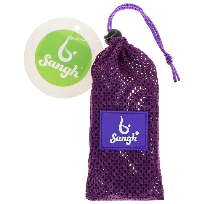 Эспандер-лента Sangh, эластичная, с захватами, 90х4 см, цвет фиолетовый Эспандер-лента Sangh, эластичная, с захватами, 90х4 см, цвет фиолетовый