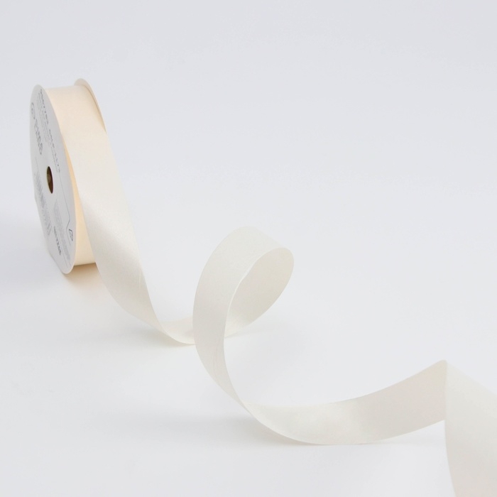 Новый год. Лента для декора и подарков, кремовый, 2 см х 45 м Новый год. Лента для декора и подарков, кремовый, 2 см х 45 м