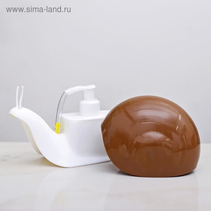 Дозатор для жидкого мыла Доляна «Улитка», 120 мл, цвет МИКС Дозатор для жидкого мыла Доляна «Улитка», 120 мл, цвет МИКС