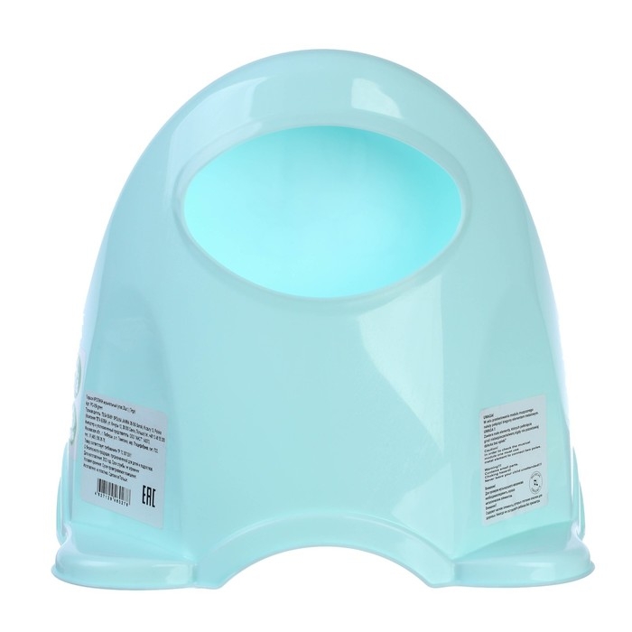 Горшок детский музыкальный «Кролики», цвет нежно-бирюзовый