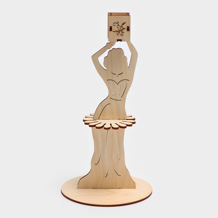 Салфетница деревянная «Вечерний наряд», с подставкой под зубочистки, 25×13×13 см Салфетница деревянная «Вечерний наряд», с подставкой под зубочистки, 25×13×13 см