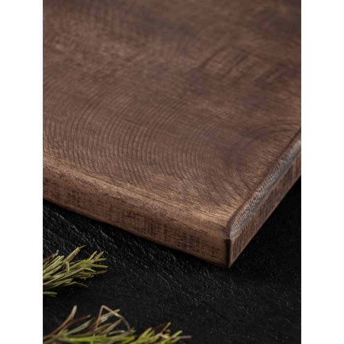 Доска разделочная для подачи Wild Kitchen, 26×22×2.5 см, граб темный Доска разделочная для подачи Wild Kitchen, 26×22×2.5 см, граб темный