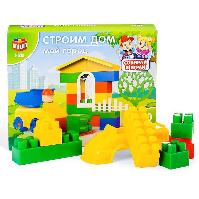 Конструктор «МОЙ ГОРОД: Строим дом», 30 деталей Конструктор «МОЙ ГОРОД: Строим дом», 30 деталей