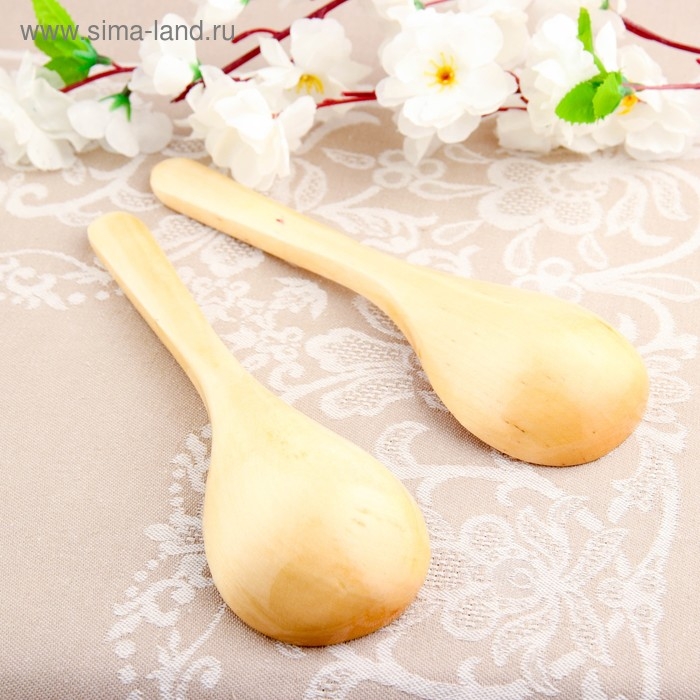 Ложка салатная, покрытая лаком, 6×21 см Ложка салатная, покрытая лаком, 6×21 см