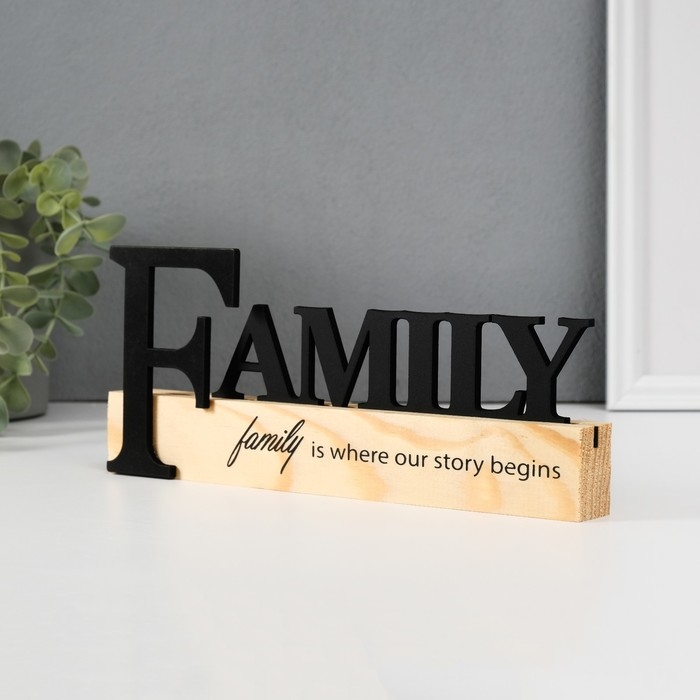 Сувенир дерево  Сувенир дерево "Семья - история" 3х24,5х10 см