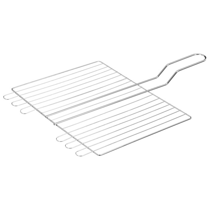 Решётка гриль универсальная maclay, 25x31 см, хромированная сталь, для мангала Решётка гриль универсальная maclay, 25x31 см, хромированная сталь, для мангала