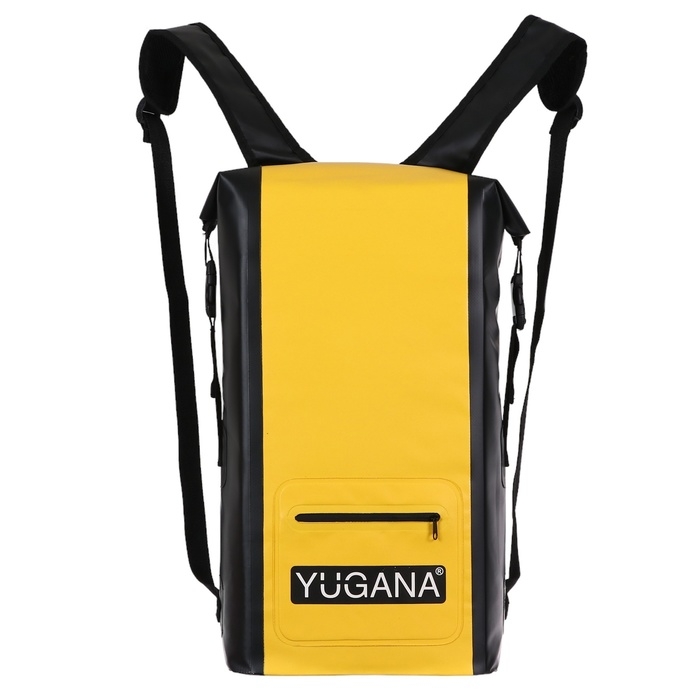 Герморюкзак YUGANA, ПВХ, водонепроницаемый 15 литров, желтый