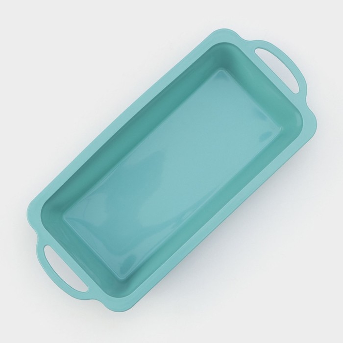 Форма для выпечки &laquo;Хлеб&raquo;, силикон, 31,5&times;14&times;6,5 см, цвет бирюзовый