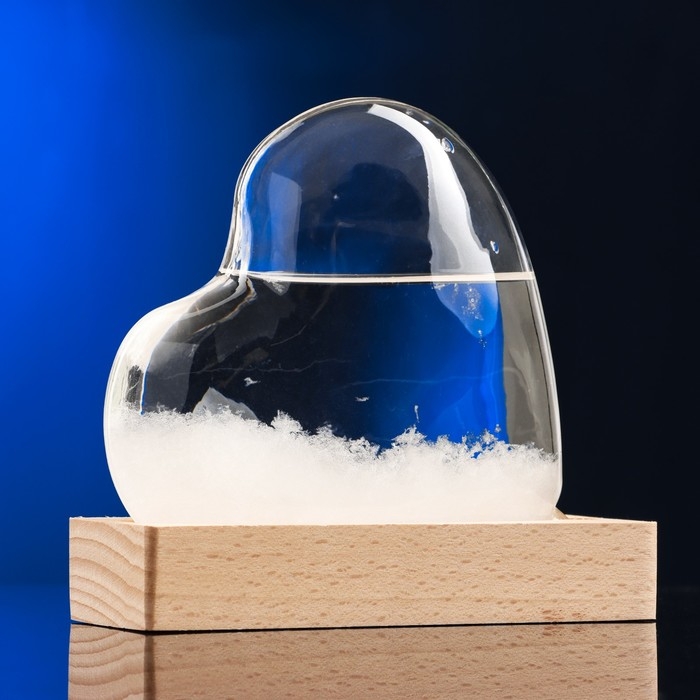 Барометр - штормгласс Барометр - штормгласс "Сердце" 11х10х4см, МИКС