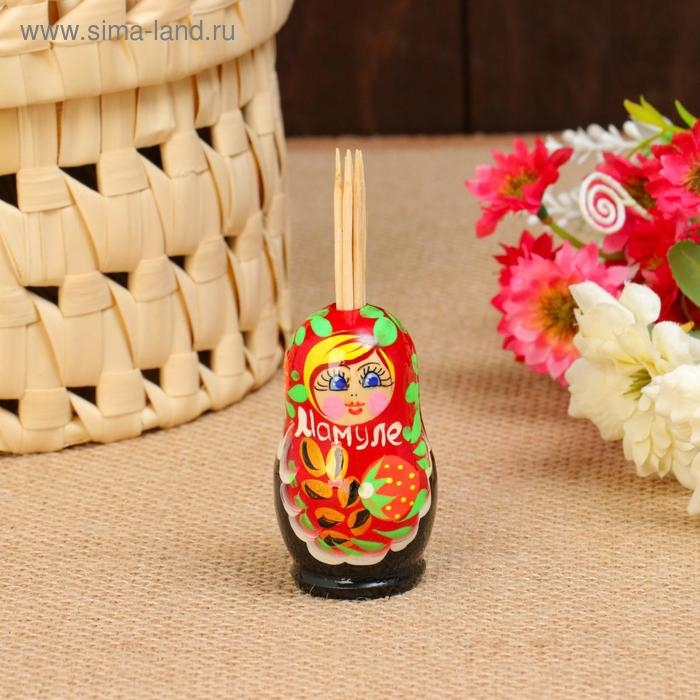 Подставка под зубочистки Девочки  Подставка под зубочистки Девочки "Мамуле" , 6 х3.8 см, ручная роспись