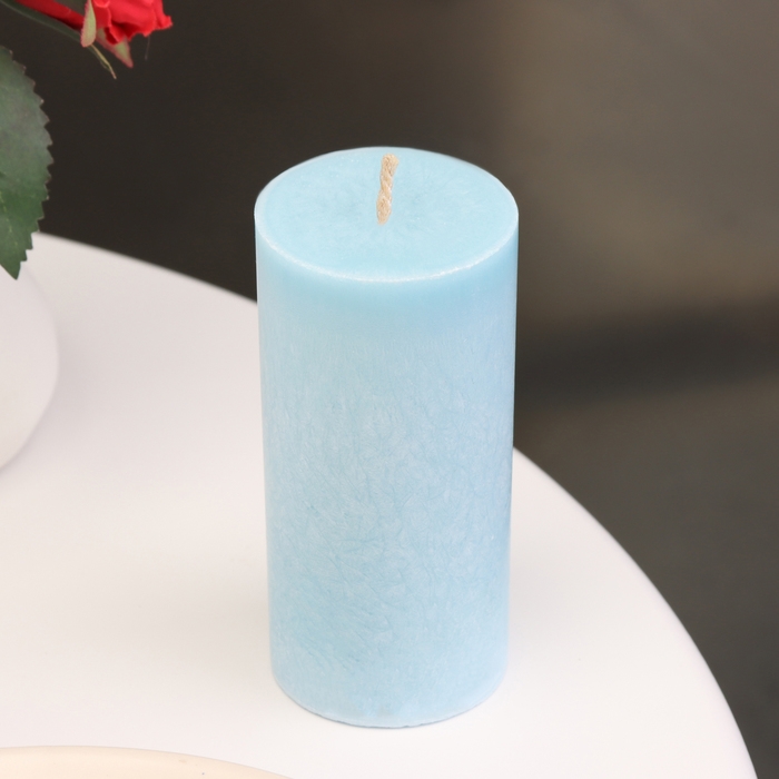 Свеча-цилиндр гладкая, 5х10 см, нива, 6 ч Свеча-цилиндр гладкая, 5х10 см, нива, 6 ч