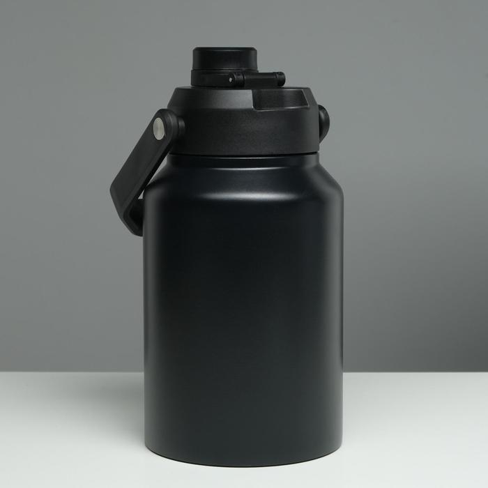 Термос, 2 л, Тропа Термос, 2 л, Тропа "Бидон", сохраняет тепло 48 ч, чёрный