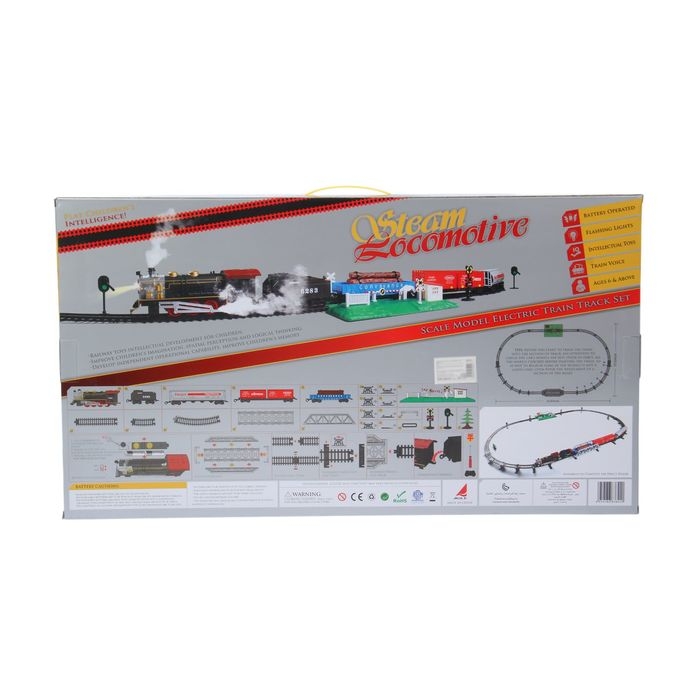 Железная дорога &laquo;Грузовой поезд&raquo;, длина пути 387 см, световые и звуковые эффекты, работает от батареек