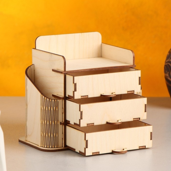 Органайзер деревянный 10×16×13.7 см Органайзер деревянный 10×16×13.7 см "Комод"