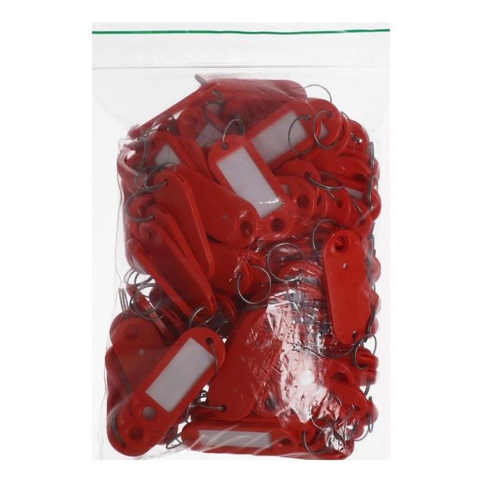 Набор брелоков для ключей 100 штук, 53 мм, МИКС Набор брелоков для ключей 100 штук, 53 мм, МИКС