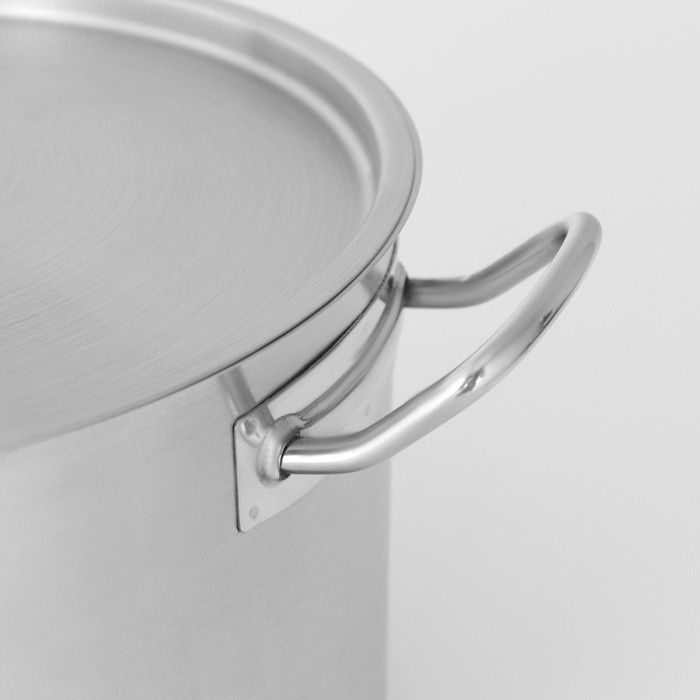 Кастрюля из нержавеющей стали Hanna Knövell с крышкой, 11 л, d=28 см, h=18 см, толщина стенки 0,8 мм, индукция Кастрюля из нержавеющей стали Hanna Knövell с крышкой, 11 л, d=28 см, h=18 см, толщина стенки 0,8 мм, индукция