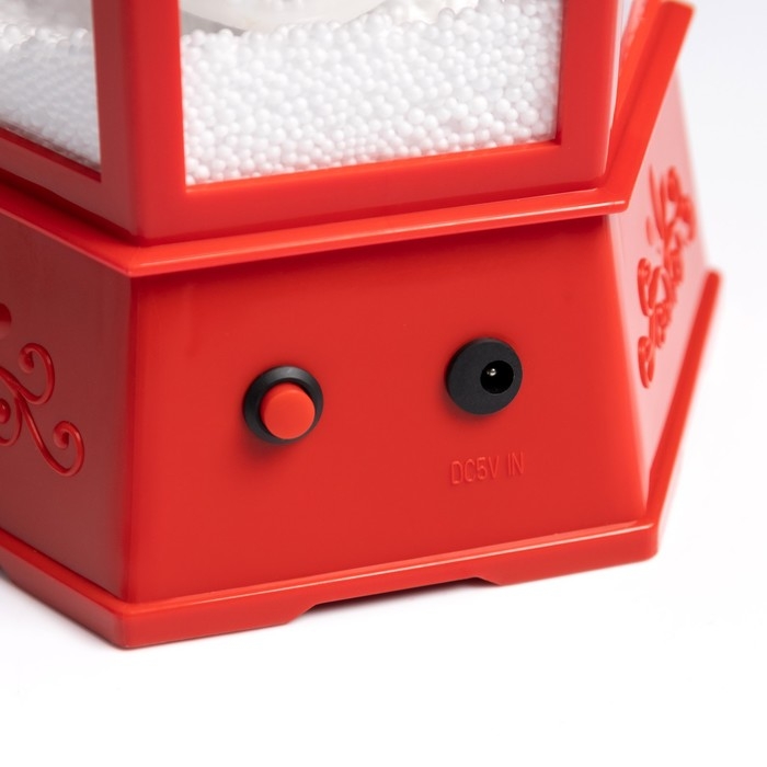 Светодиодная фигура «Фонарь со снеговиком» 20 × 27 × 20 см, пластик, батарейки ААх3 (не в комплекте), USB, свечение белое Светодиодная фигура «Фонарь со снеговиком» 20 × 27 × 20 см, пластик, батарейки ААх3 (не в комплекте), USB, свечение белое