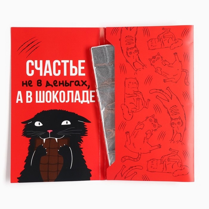 Шоколад с открыткой «Денег нет», 100 г Шоколад с открыткой «Денег нет», 100 г