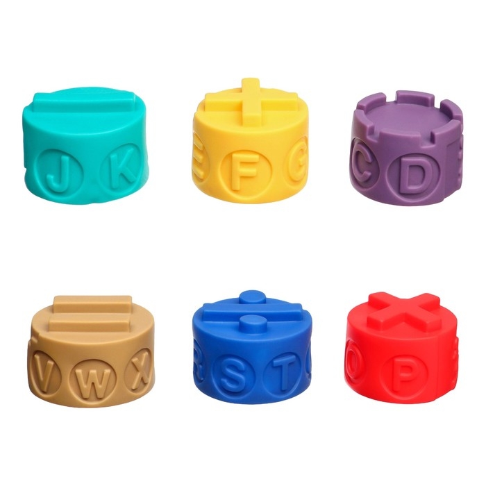 Развивающие мягкие кубики - пирамидка, методика Монтессори, 6 шт., Крошка Я Развивающие мягкие кубики - пирамидка, методика Монтессори, 6 шт., Крошка Я