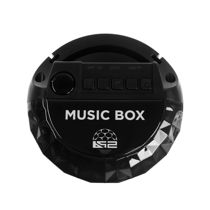 Портативная караоке система Music Box, 10 Вт, FM, USB, BT, 1200 мАч, чёрная Портативная караоке система Music Box, 10 Вт, FM, USB, BT, 1200 мАч, чёрная