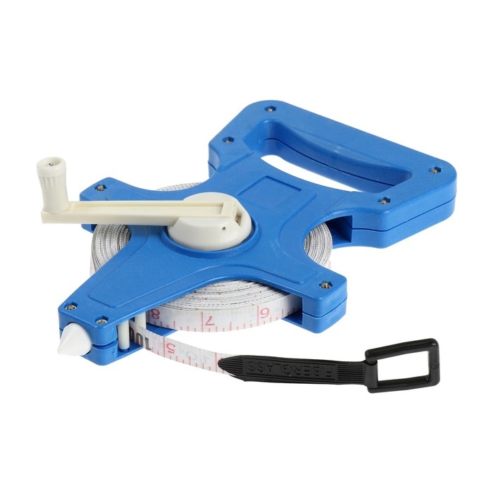 Рулетка геодезическая ТУНДРА, фиберглассовая лента, 30 м Рулетка геодезическая ТУНДРА, фиберглассовая лента, 30 м