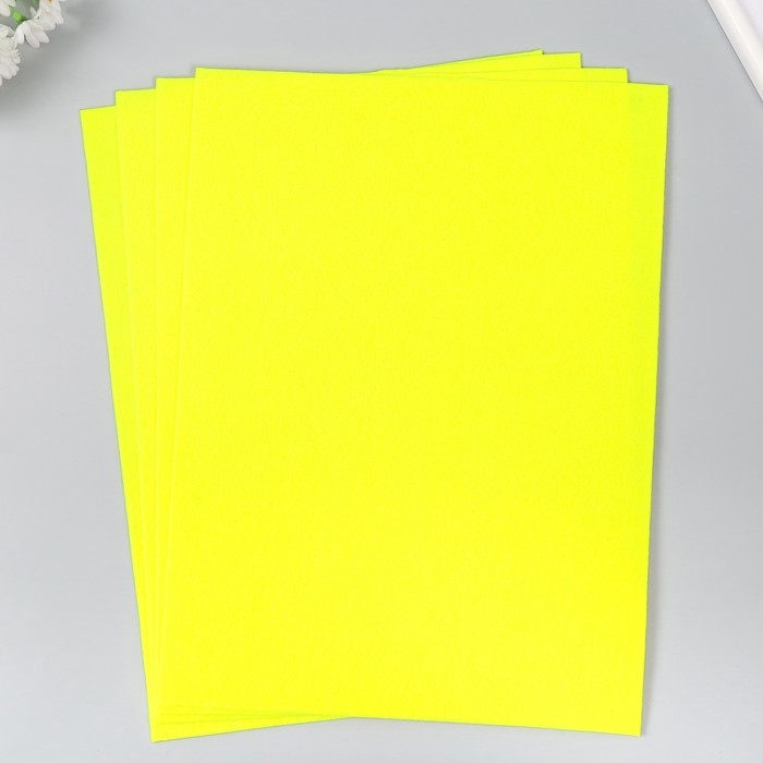 Фетр 2 мм Фетр 2 мм "Теплый жёлтый" набор 4 листа 30х40 см