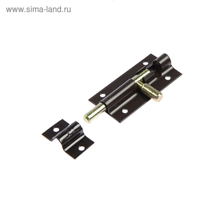 Задвижка дверная ЗД 004, 65 мм, тёмно- коричневый Задвижка дверная ЗД 004, 65 мм, тёмно- коричневый