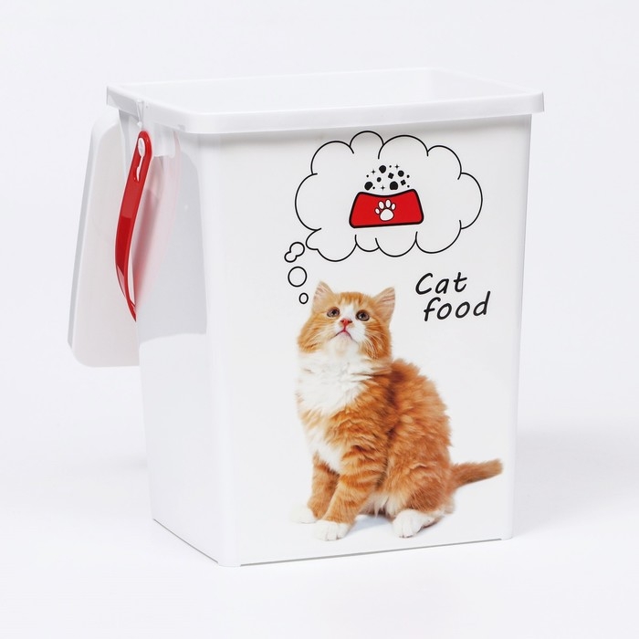 Контейнер для корма животных  Контейнер для корма животных "Кошки" ,   23,2 х 20 х 27,6    8,5 л