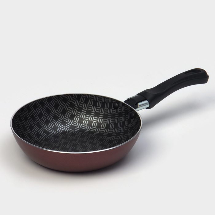 Сковорода «Хозяюшка», d=16 см, пластиковая ручка, антипригарное покрытие, цвет бордовый Сковорода «Хозяюшка», d=16 см, пластиковая ручка, антипригарное покрытие, цвет бордовый