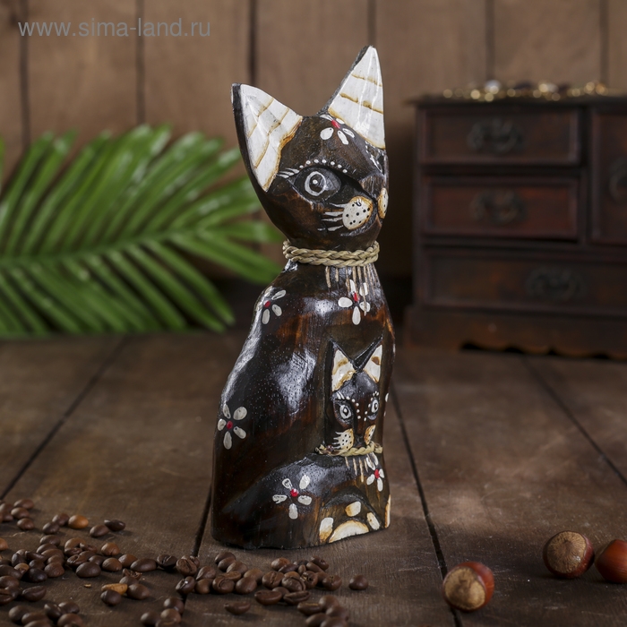 Сувенир дерево  Сувенир дерево "Кошка с котенком" 4,5х8х20 см
