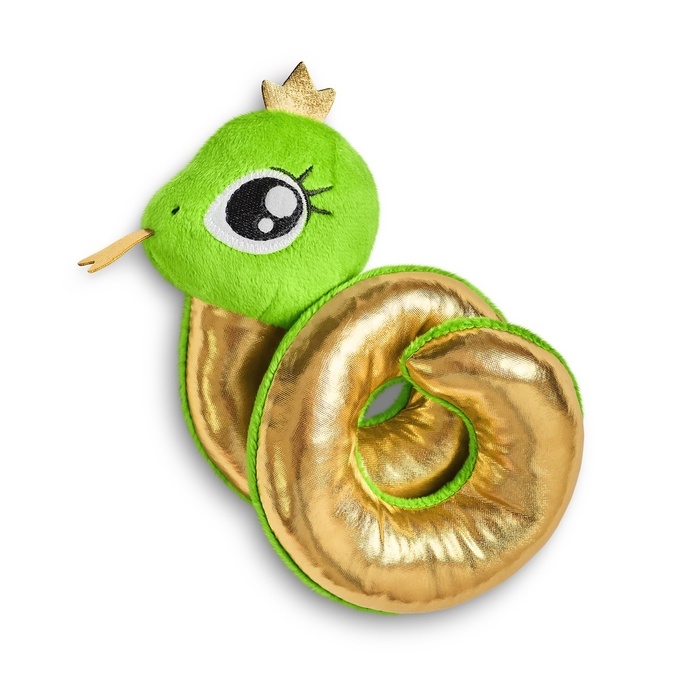 Мягкая игрушка змея «Золотая принцесса», 17 см Мягкая игрушка змея «Золотая принцесса», 17 см