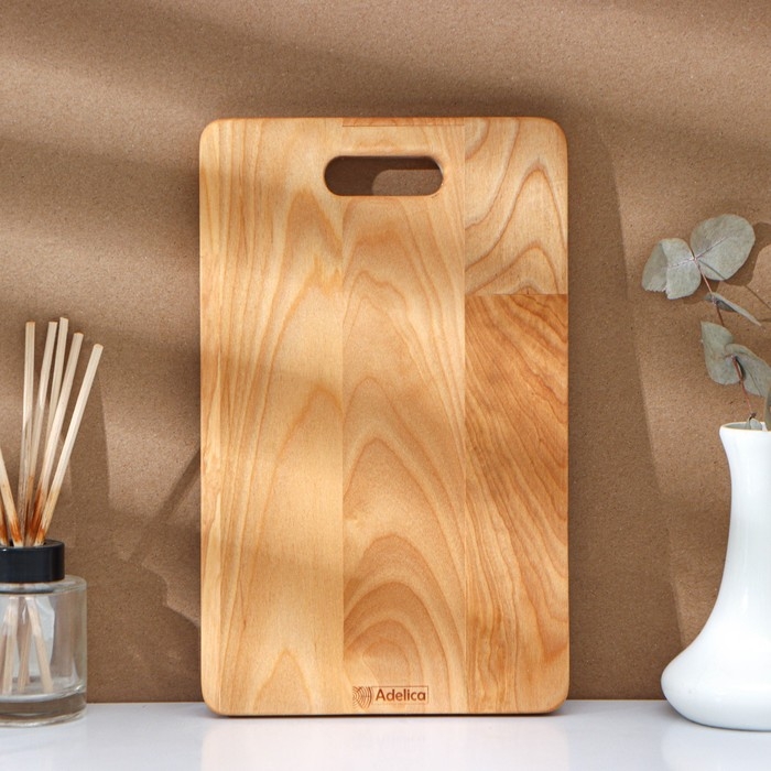 Подарочный набор деревянной посуды Adelica, доска разделочная, 2 лопатки, 29×18×1,8 см, масло в подарок 100 мл, берёза Подарочный набор деревянной посуды Adelica, доска разделочная, 2 лопатки, 29×18×1,8 см, масло в подарок 100 мл, берёза