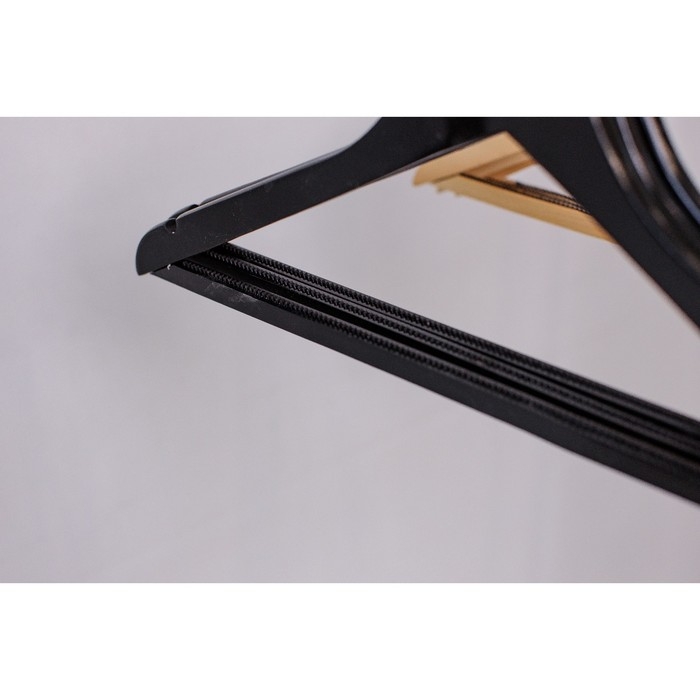 Плечики - вешалки для одежды LaDо́m Bois, 44,5×1,2×23 см, 3 шт, деревянные сорт А, антискользящая перекладина, цвет тёмное дерево Плечики - вешалки для одежды LaDо́m Bois, 44,5×1,2×23 см, 3 шт, деревянные сорт А, антискользящая перекладина, цвет тёмное дерево